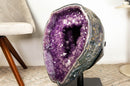 Gallery Grade X-Large Amethyst Geode Cave with Rare Druzy Clusters - E2D Crystals & Minerals