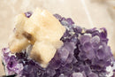 Rare Galaxy Amethyst Druzy Cluster with Calcite collective