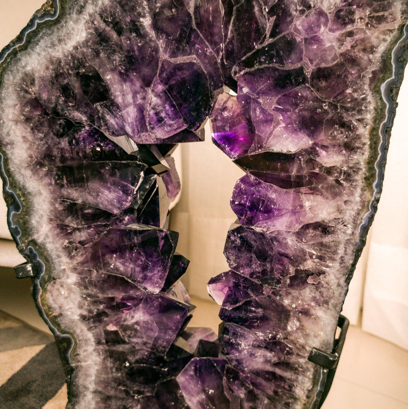 Amethyst geode deals ring