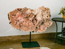 Pink Amethyst Geode Slab with Pink and Red Amethyst Druzy, X-Large collective