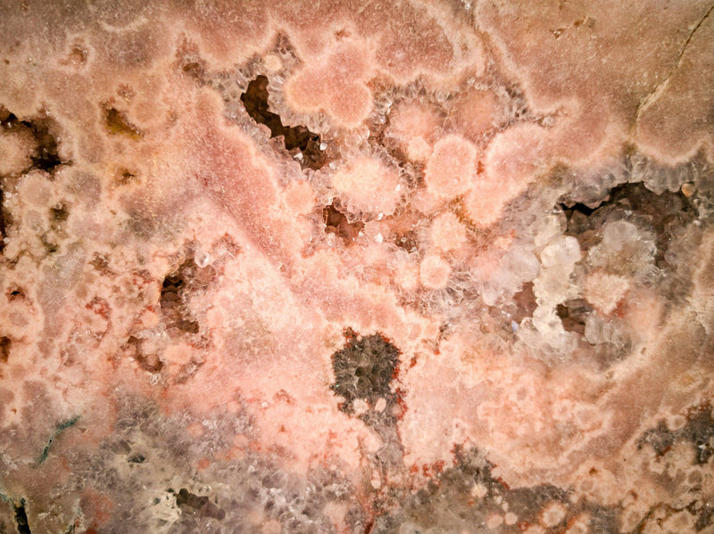 Tall Pink Amethyst Geode with Red and Pink Amethyst Druzy collective