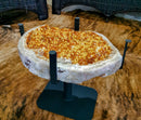 Citrine Geode Coffee Table, Deep Orange with Calcite Inclusions collective