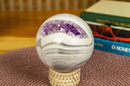 Lace Agate Sphere, Banded Agate Crystal Ball collective