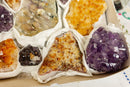 Amethyst, Citrine and Pink Amethyst Clusters Flat Box collective