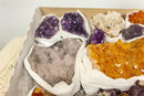 Amethyst, Citrine and Sugar Druzy Clusters Flat Box collective