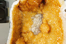 Citrine Crystal Geode with Deep Yellow Citrine Points and Calcite collective