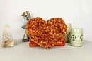 Large Citrine Heart with Deep Orange Color, Aaa Grade Quality collective