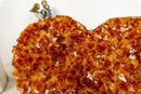 Large Citrine Heart with Deep Orange Color, Aaa Grade Quality collective