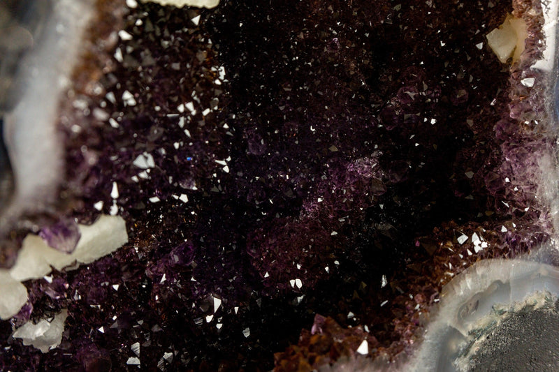 Golden Goethite Cacoxenite Amethyst Cathedral Geode, Collection Grade collective