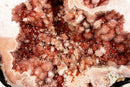 Pink and Red Amethyst Geode with Stalactite Flowers of World Class Aaa Quality collective