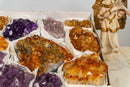 Amethyst, Citrine and Pink Amethyst Clusters Flat Box collective