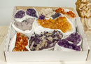 Amethyst, Citrine and Sugar Druzy Clusters Flat Box collective