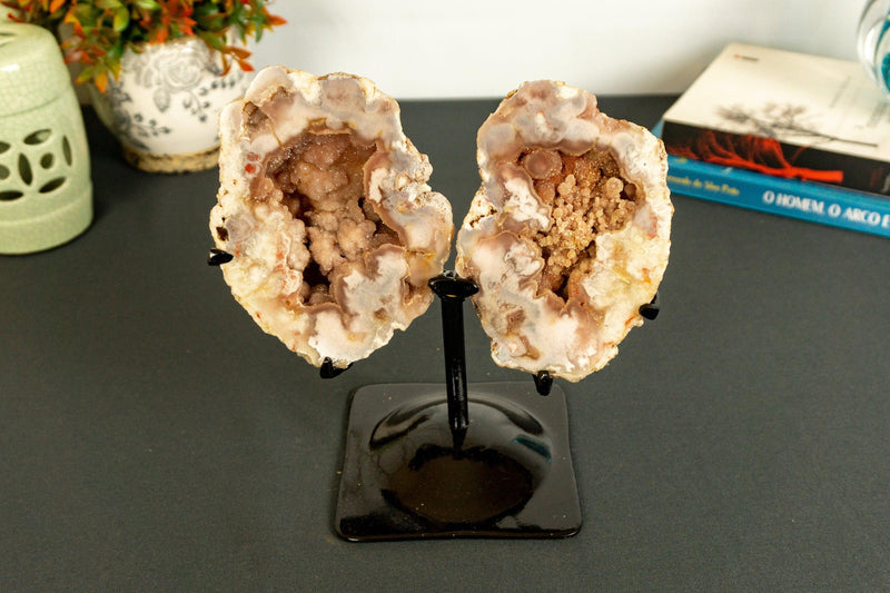 Small Pink Amethyst Geode Wings, Butterfly Angel Wings, Aaa Quality collective