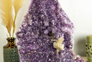 Tall Amethyst with Calcite Slab on Stand collective