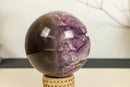 Amethyst Sphere with Deep Purple and Large Amethyst Points collective