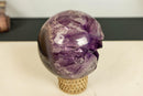 Amethyst Sphere with Deep Purple and Large Amethyst Points collective