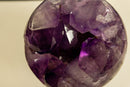Amethyst Sphere with Deep Purple and Large Amethyst Points collective