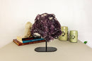 Amethyst Flower Cluster with Crystal Calcite, Large, High Quality collective