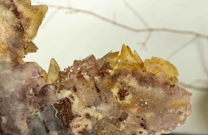 Pink Amethyst Geode Cluster with Pink and Purple Amethyst Druzy collective