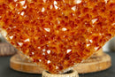 Large Citrine Heart with Deep Orange Color, Aaa Grade Quality collective