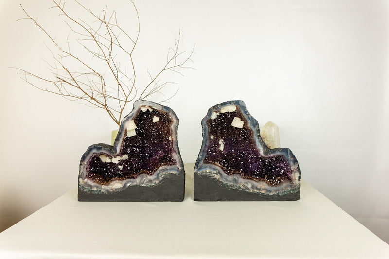 Golden Goethite Cacoxenite Amethyst Cathedral Geode, Collection Grade collective