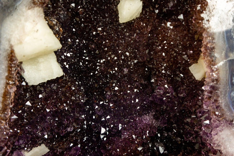 Golden Goethite Cacoxenite Amethyst Cathedral Geode, Collection Grade collective