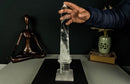 Tall Clear Crystal Quartz Obelisk, AA Quality Clear Quartz collective