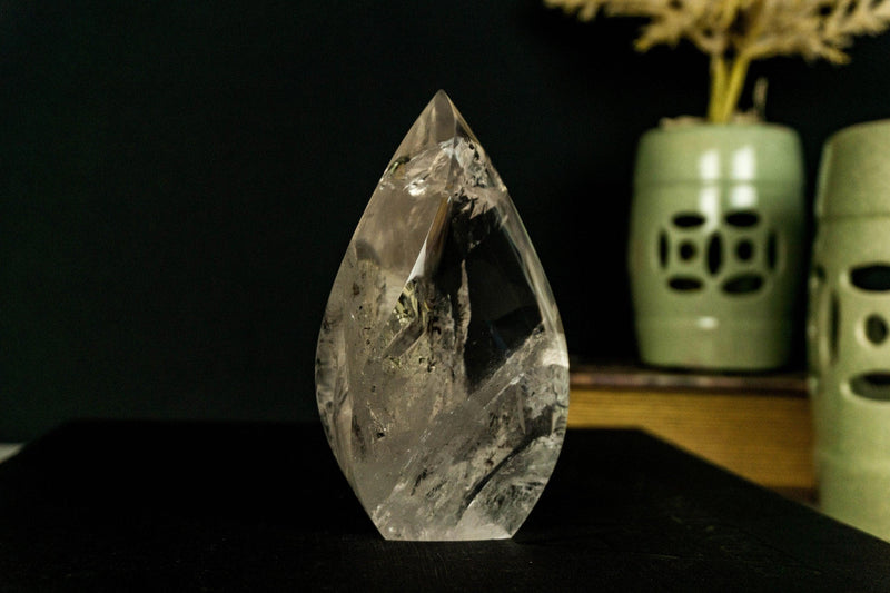 Tall Clear Crystal Quartz Obelisk, Aa Quality Clear Quartz collective