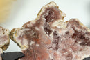 Pink Amethyst Geode Wings, Butterfly Angel Wings, Aaa Collector Grade collective