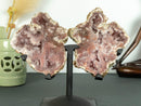 Pink Amethyst Geode Wings, Butterfly Angel Wings, Aaa Collector Grade collective