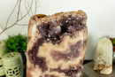 Pink Amethyst Geode Slab with Pink and Purple Amethyst Druzy collective