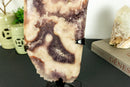 Pink Amethyst Geode Slab with Pink and Purple Amethyst Druzy collective