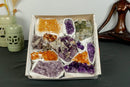Amethyst Flat Box of Rare and Collectible Amethysts collective