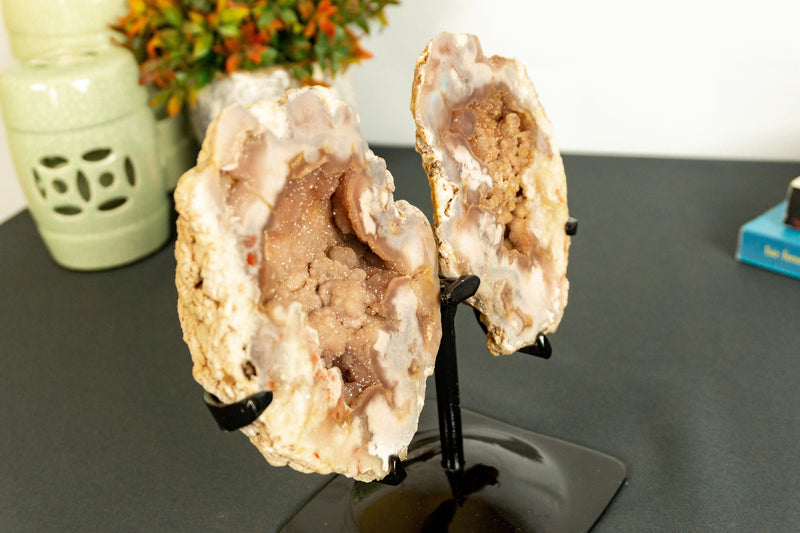 Small Pink Amethyst Geode Wings, Butterfly Angel Wings, Aaa Quality collective