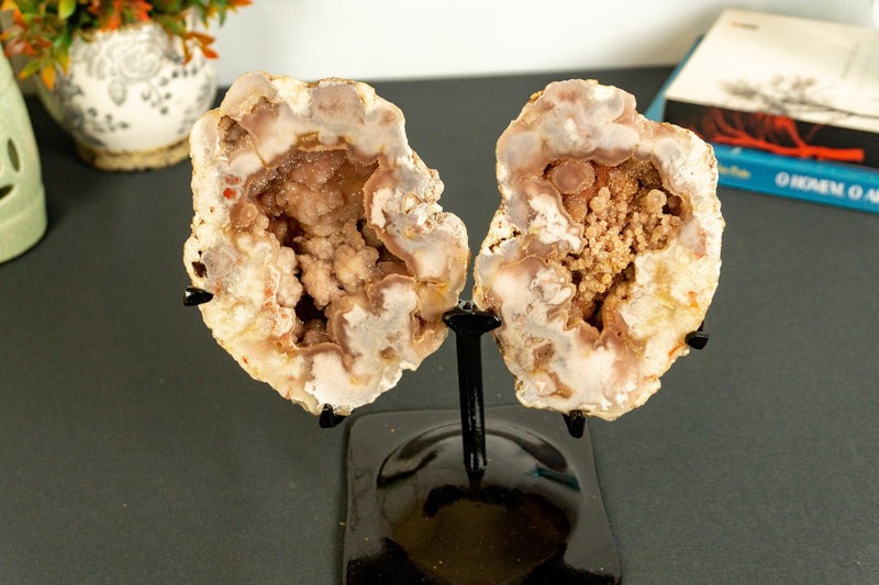 Small Pink Amethyst Geode Wings, Butterfly Angel Wings, Aaa Quality collective
