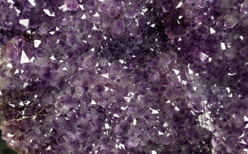 Tall Amethyst with Calcite Slab on Stand collective