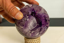 Amethyst Sphere with Deep Purple and Large Amethyst Points collective