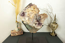 Pink Amethyst Geode Cluster with Pink and Purple Amethyst Druzy collective