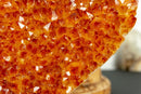 Large Citrine Heart with Deep Orange Color, Aaa Grade Quality collective