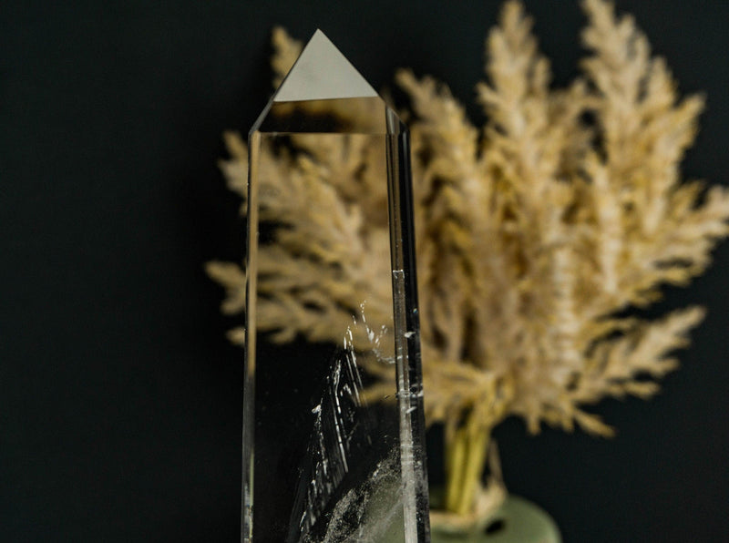 Tall Clear Crystal Quartz Obelisk, AA Quality Clear Quartz collective