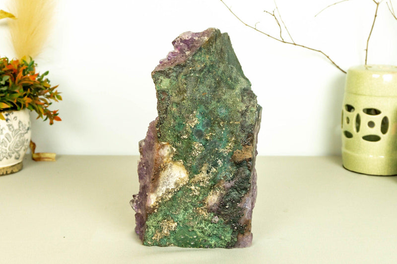 Amethyst Cluster, Deep Purple with Calcite Inclusions collective