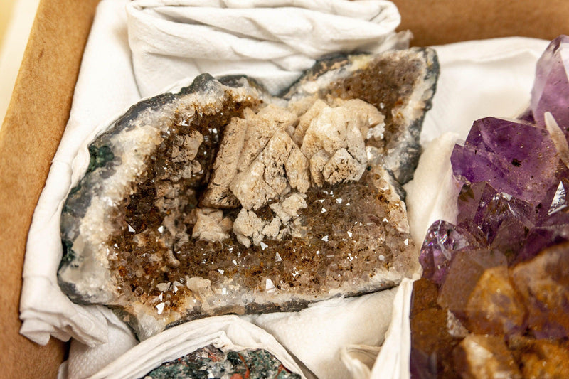 Amethyst Flat Box of Rare and Collectible Amethysts collective