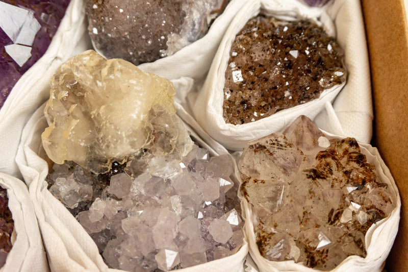 Amethyst Flat Box of Rare and Collectible Amethysts collective