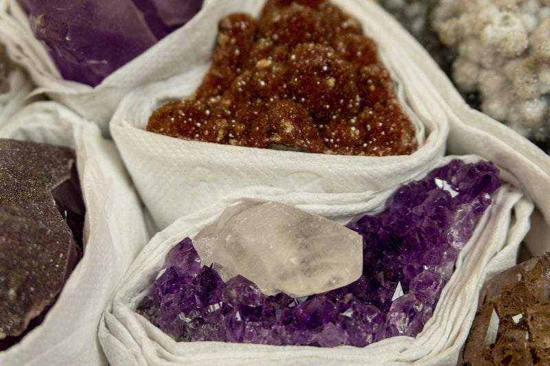Amethyst Flat Box of Rare and Collectible Amethysts collective