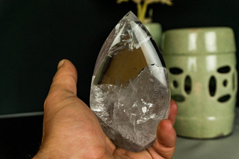 Tall Clear Crystal Quartz Obelisk, Aa Quality Clear Quartz collective