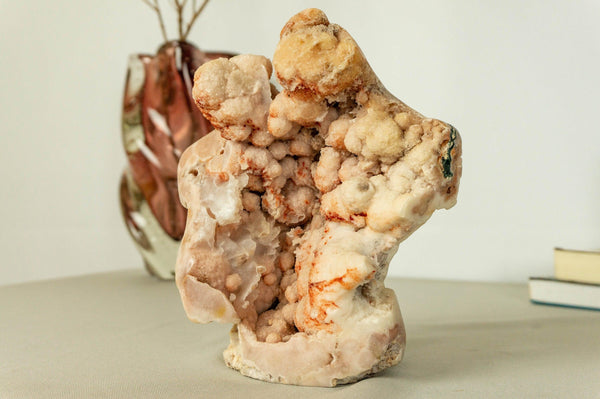 Natural Pink Amethyst Geode Self Standing, Rose Amethyst Druzy Cluster collective