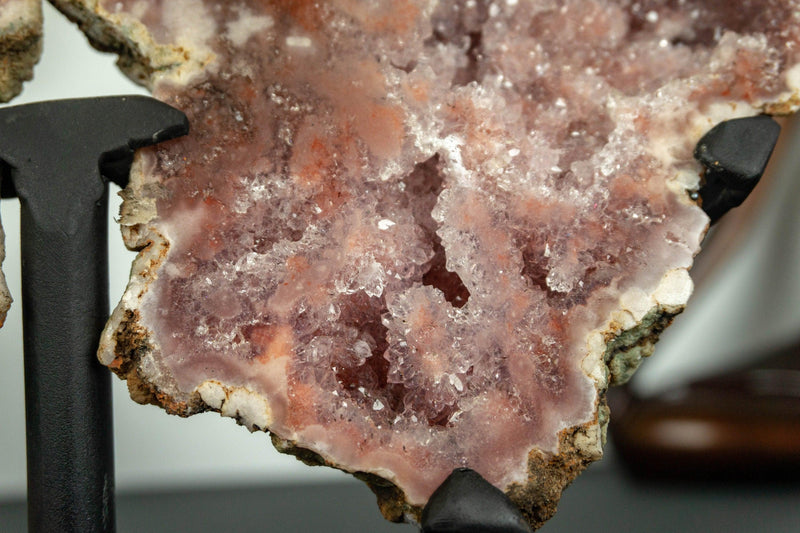 Pink Amethyst Geode Wings, Butterfly Angel Wings, Aaa Collector Grade collective