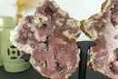Pink Amethyst Geode Wings, Butterfly Angel Wings, Aaa Collector Grade collective