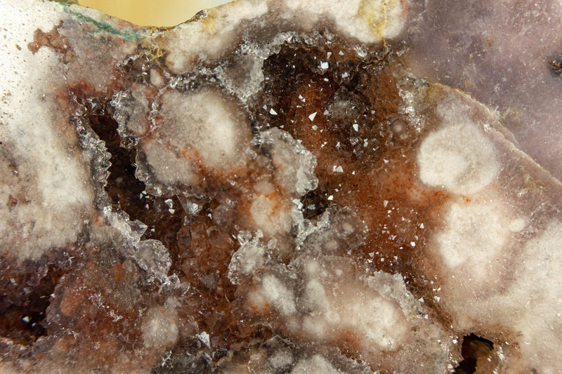 Pink and Red Amethyst Geode with Stalactite Flowers of High Aaa Quality collective