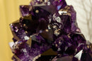 Deep Purple Amethyst Cluster with Cristobalite Inclusions, Aaa Quality collective